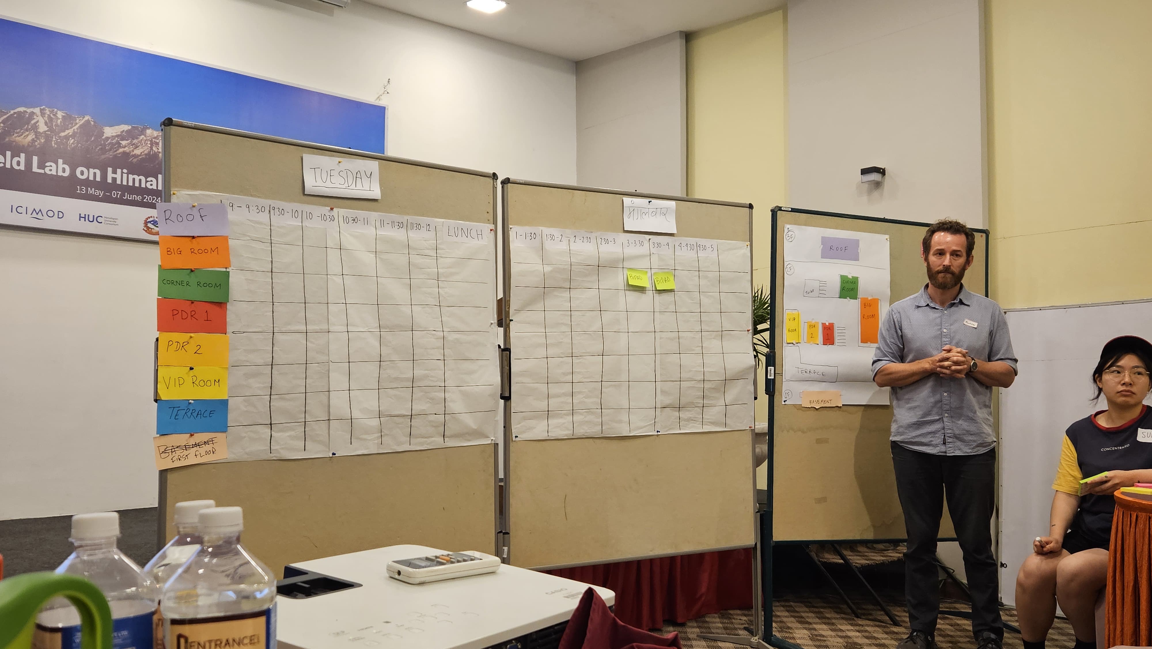 Gallery_the board which records participant-organised activities