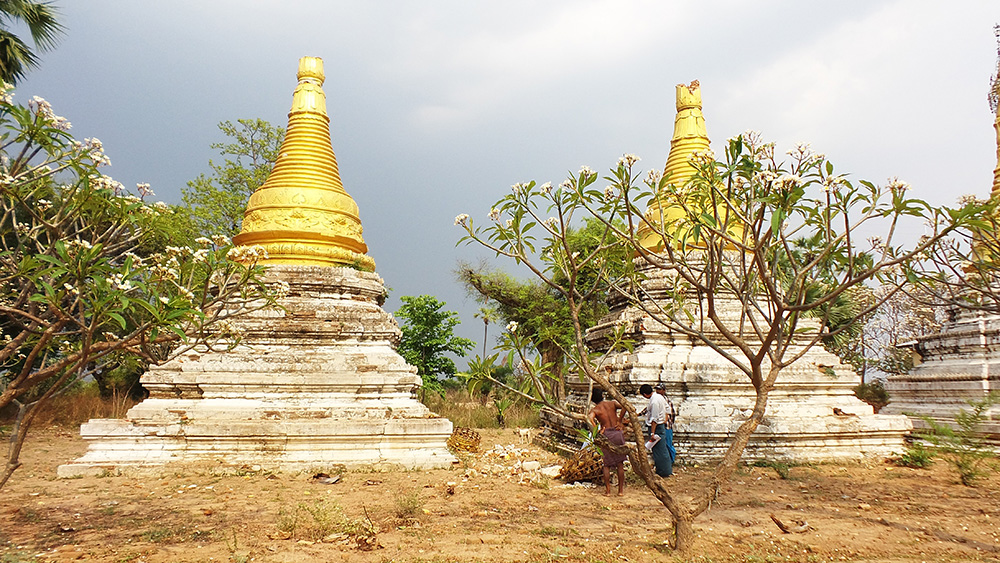 Pagodas damaged by the 2016 Kani earthquake (Source: Lin Thu Aung/Earth Observatory of Singapore)