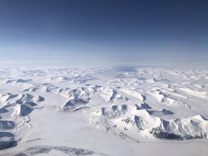 Svalbard from the plane