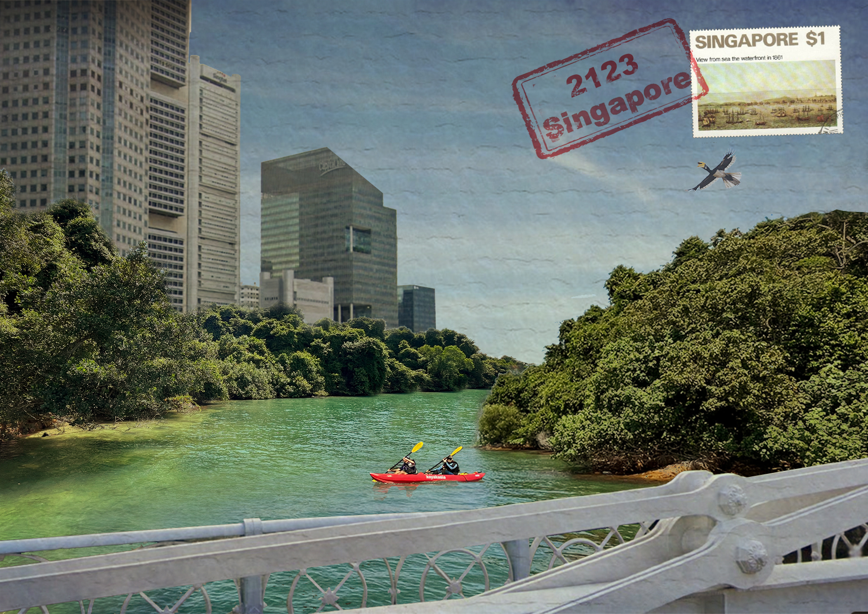 Image of Adapting Waterfronts Postcard from the Future - Site #15 Cavenagh Bridge (Credit: Gabriel Tenaya Kaprielian) Image of Adapting Waterfronts Postcard from the Future - Site #15 Cavenagh Bridge (Credit: Gabriel Tenaya Kaprielian)