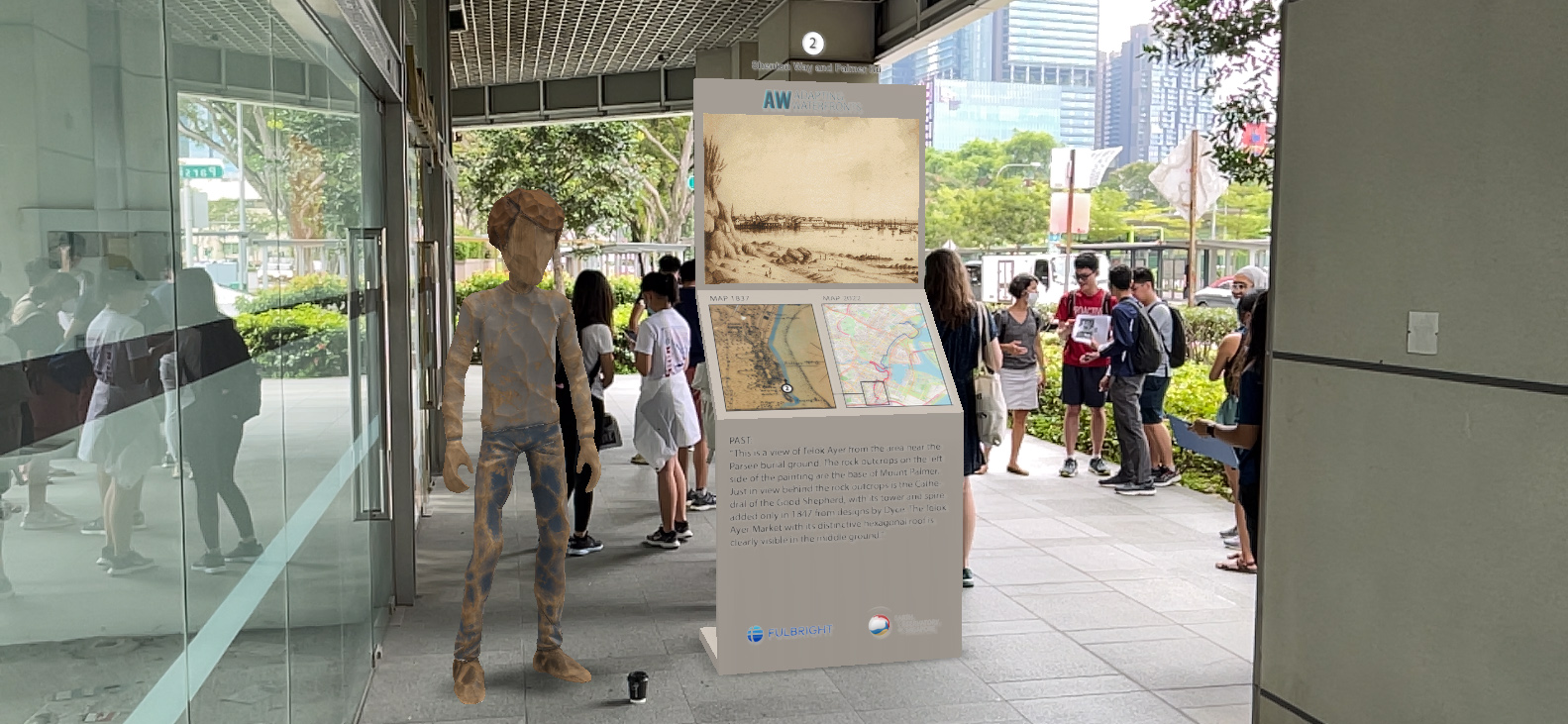 Image of Adapting Waterfronts AR Tour Site #2 – Augmented Reality Installation (Source: Gabriel Kaprielian)