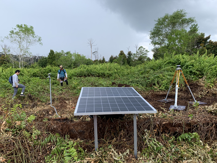 The completed GNSS station (Source: Cheryl Tay/Earth Observatory of Singapore) The completed GNSS station (Source: Cheryl Tay/Earth Observatory of Singapore)