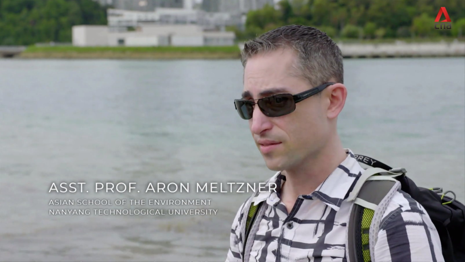 Asst. Prof Aron Meltzner, a Principal Investigator at the Earth Observatory of Singapore, explains rising sea levels could be exacerbated by climate change (Source: Channel NewsAsia)