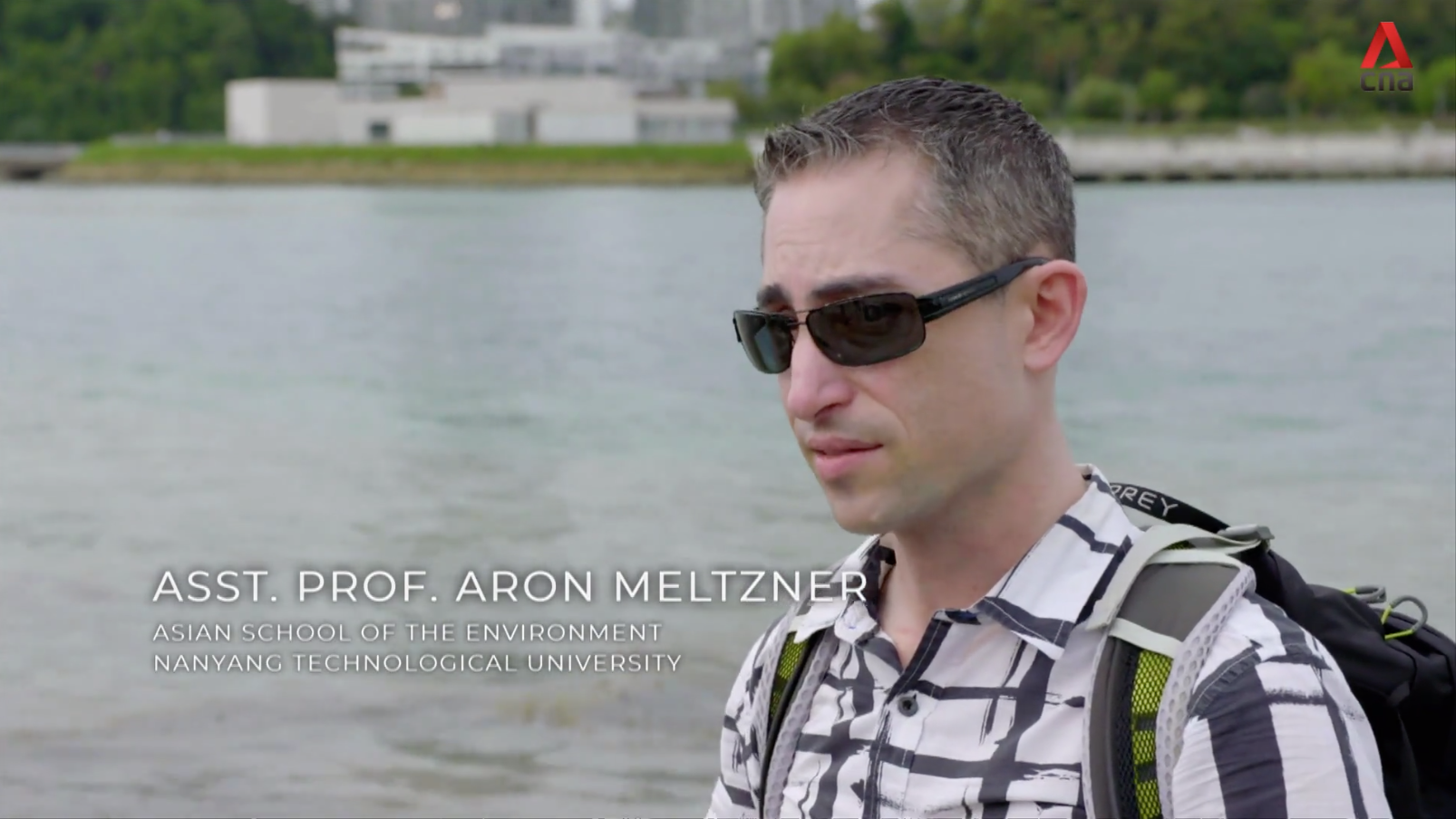 Asst. Prof Aron Meltzner, a Principal Investigator at the Earth Observatory of Singapore, explains rising sea levels could be exacerbated by climate change (Source: Channel NewsAsia) Asst. Prof Aron Meltzner, a Principal Investigator at the Earth Observatory of Singapore, explains rising sea levels could be exacerbated by climate change (Source: Channel NewsAsia)