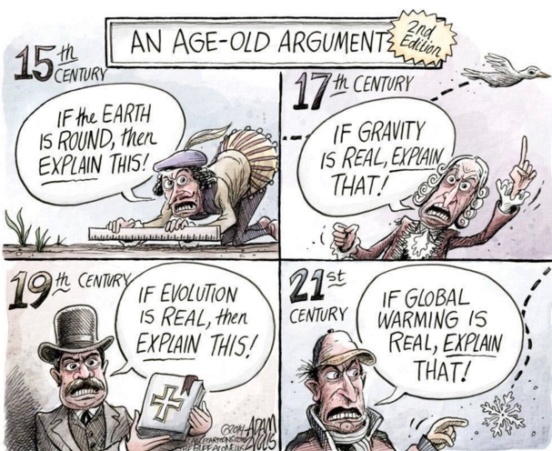 Many people have an incomplete understanding of the complexity of climate change (Source: Adam Zyglis, Buffalo News)