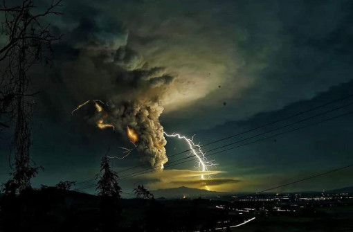 Taal Volcano in the Philippines is Erupting