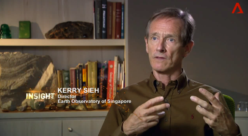 Professor Kerry Sieh on the string of earthquakes that occurred in Lombok over a short span of three weeks (Source: Screen grab of Channel NewsAsia’s Insight) Professor Kerry Sieh on the string of earthquakes that occurred in Lombok over a short span of three weeks (Source: Screen grab of Channel NewsAsia’s Insight)