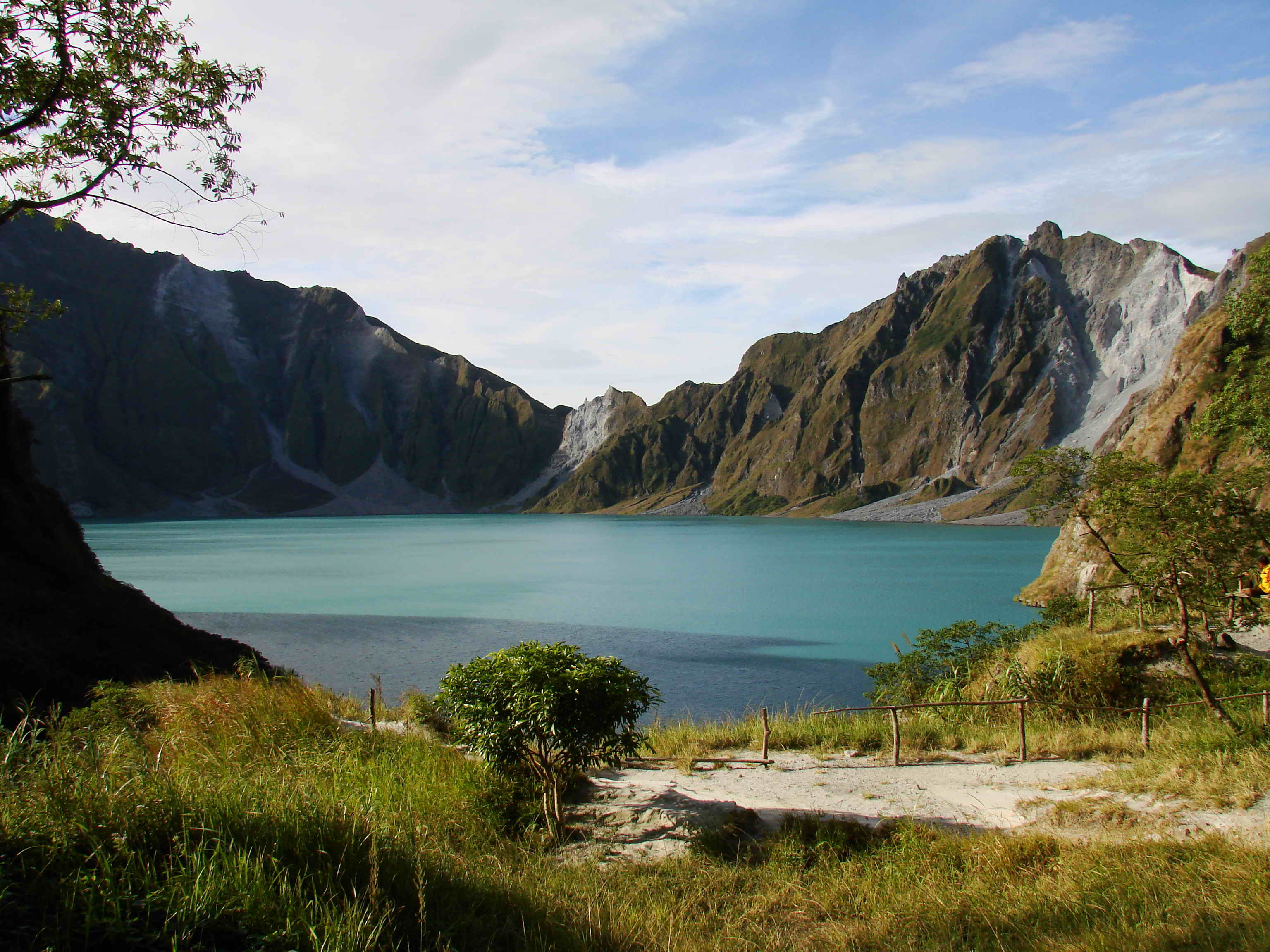 Mount Pinatubo's crater lake formed as a result of the cataclysmic eruption in 1991 (Source: Wikipedia)