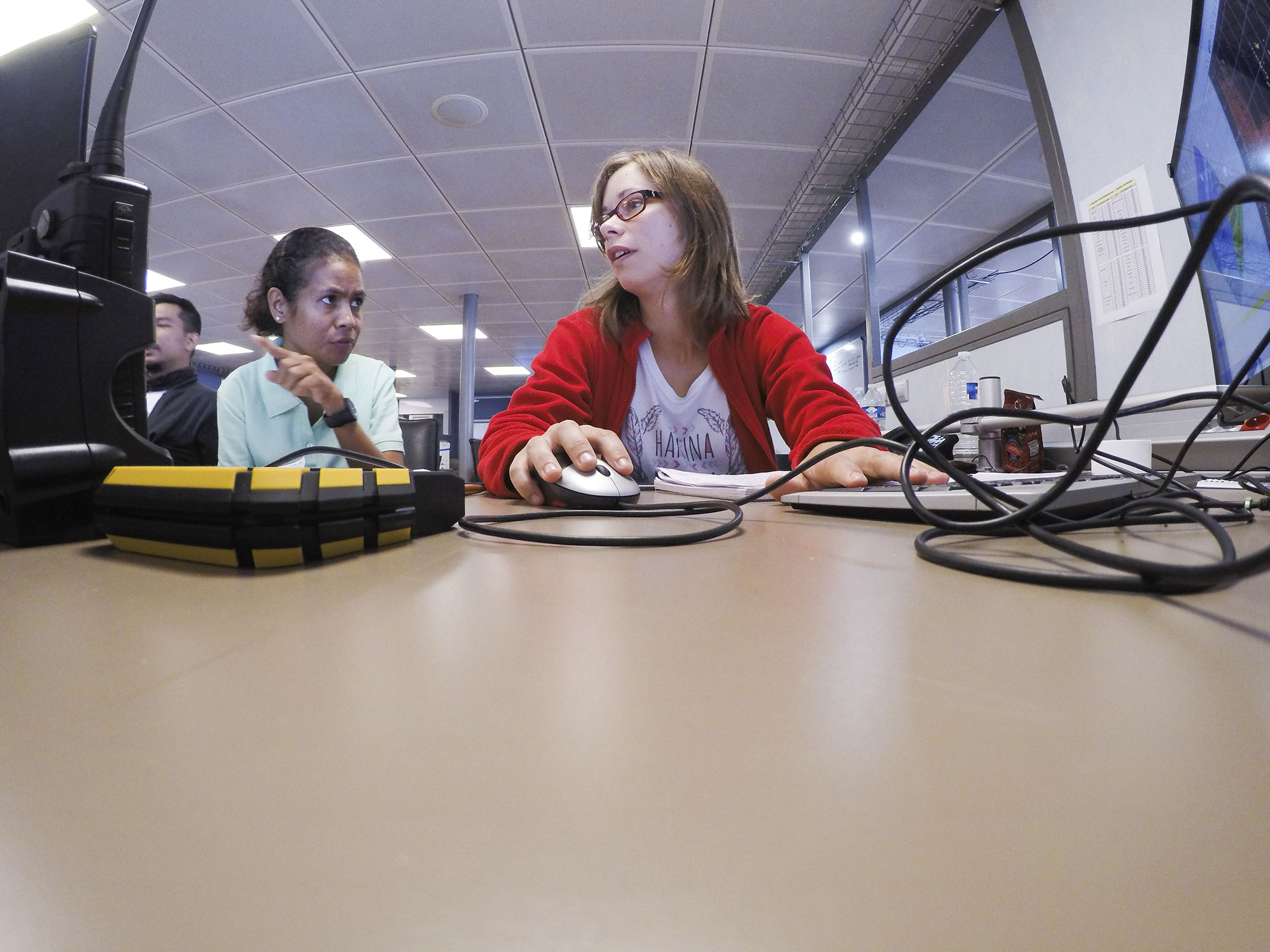 Although from very different backgrounds, Filomena and Marie-Laure have become good friends and an efficient team, cleaning and processing data for eight hours a day (Source: EOS/Monika Naranjo Gonzales) Although from very different backgrounds, Filomena and Marie-Laure have become good friends and an efficient team, cleaning and processing data for eight hours a day (Source: EOS/Monika Naranjo Gonzales)