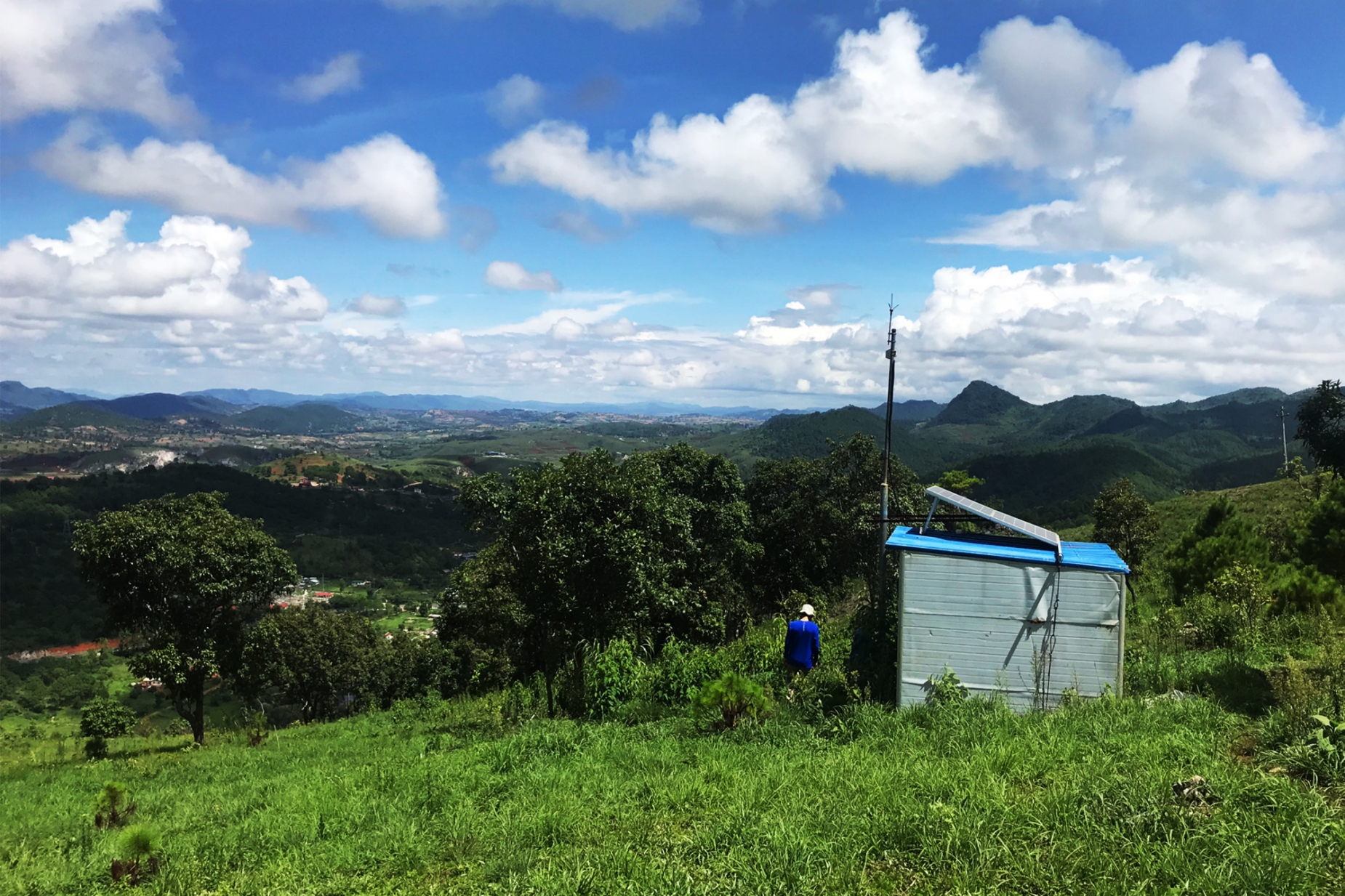 Seismic station EW07 on the mountain in Shan state, east of Myanmar (Source: Chulalak Sundod/Earth Observatory of Singapore) Seismic station EW07 on the mountain in Shan state, east of Myanmar (Source: Chulalak Sundod/Earth Observatory of Singapore)