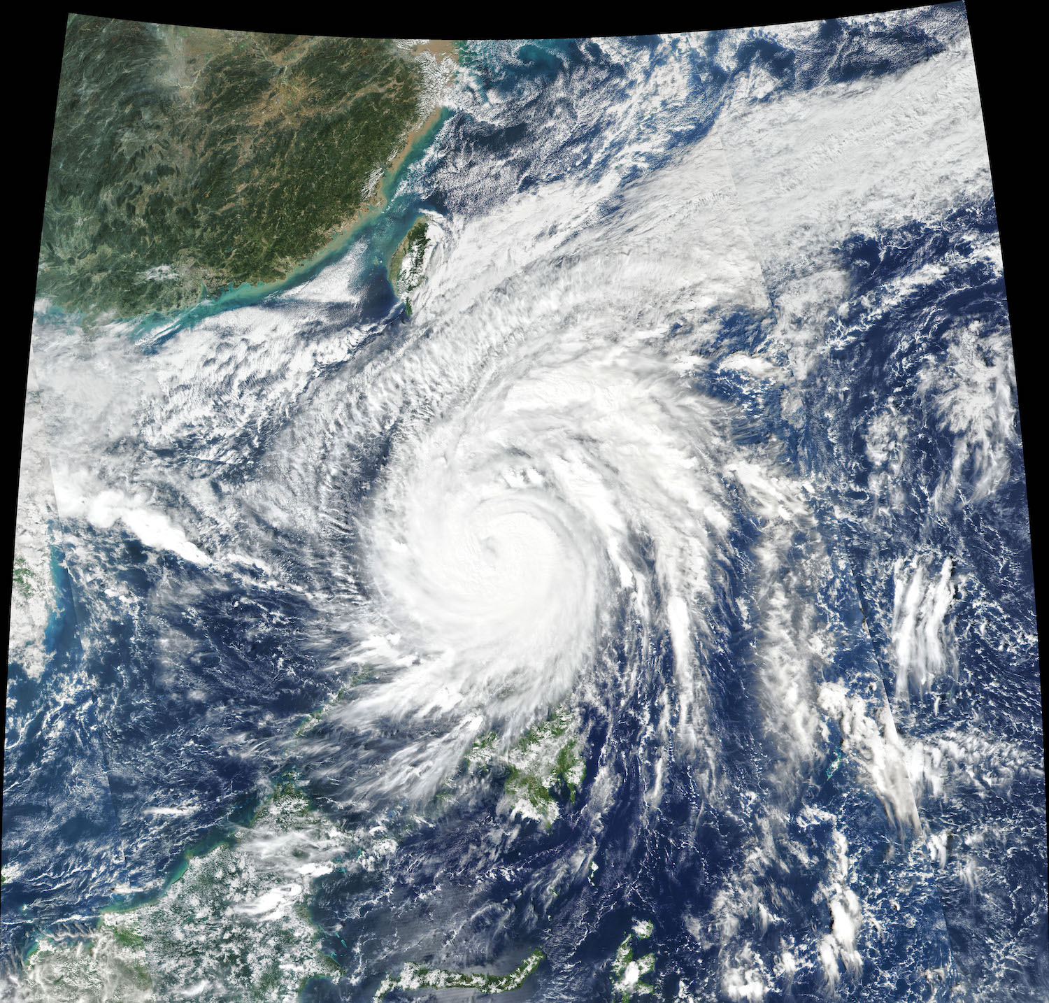 Satellite image of Typhoon Vamco on 11 November 2020, a few hours before it hit the Philippines (Source: NASA) Satellite image of Typhoon Vamco on 11 November 2020, a few hours before it hit the Philippines (Source: NASA)