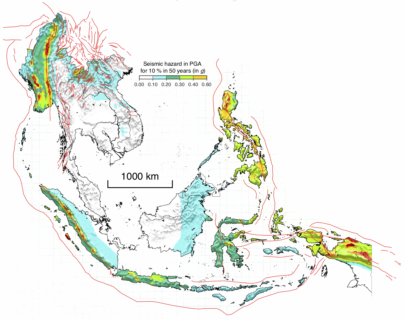Avoiding the areas at risk is an important aspect of disaster risk reduction. This map shows the different levels of seismic hazards in South East Asia, a region prone to earthquakes due to its tectonic settings (Source: Wang Yu/ Earth Observatory of Singapore) Avoiding the areas at risk is an important aspect of disaster risk reduction. This map shows the different levels of seismic hazards in South East Asia, a region prone to earthquakes due to its tectonic settings (Source: Wang Yu/ Earth Observatory of Singapore)