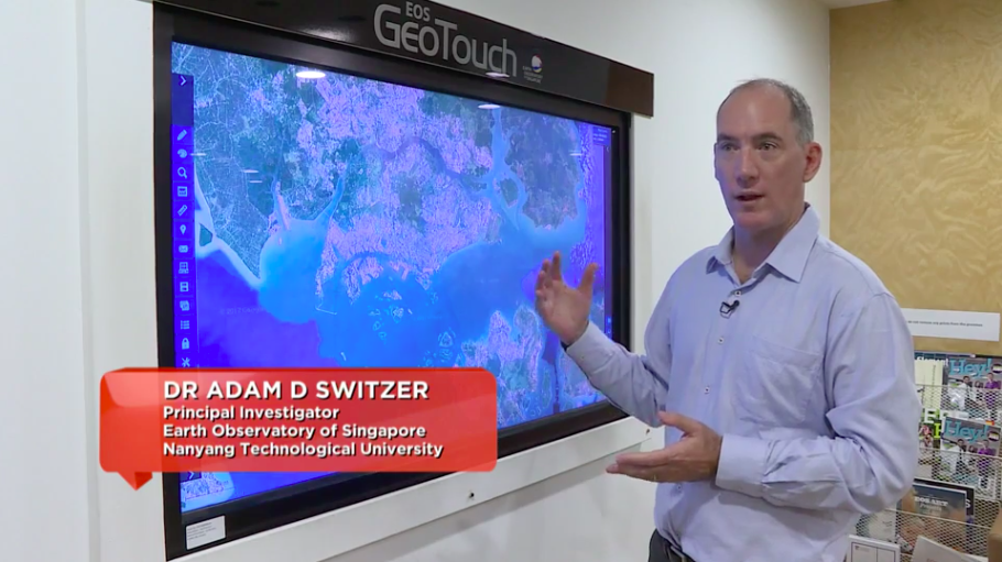 Associate Professor Adam Switzer talks about the dangers of hidden currents below the surface of the waters (Source: MediaCorp)