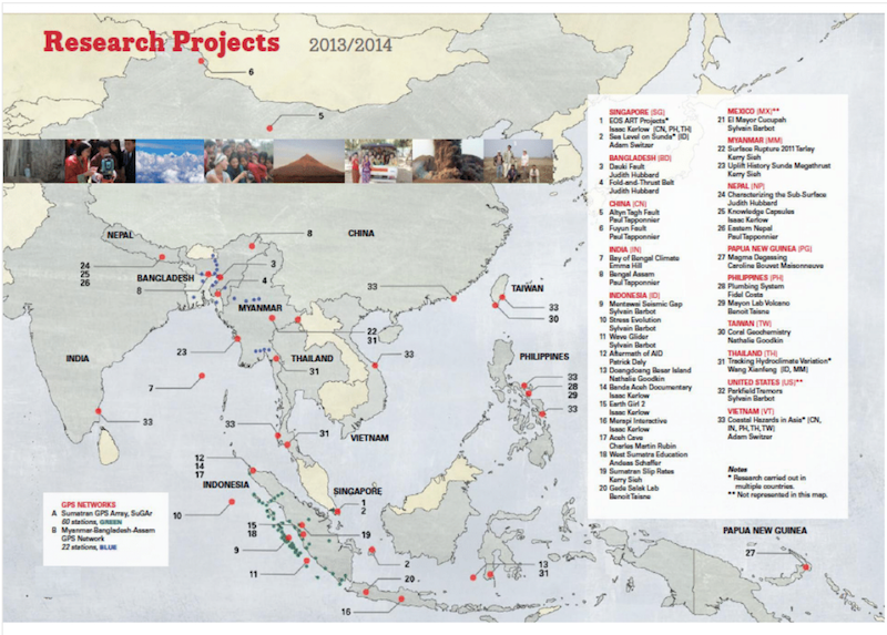 The Earth Observatory of Singapore collaborates with countries throughout Southeast Asia to conduct fundamental research on geohazards (Source: Isaac Kerlow)