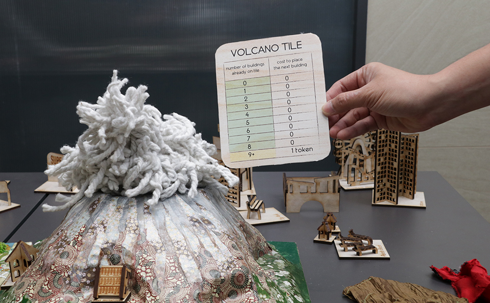 The Sim City Pyroclastic Flow and Tile Chart (Source: Antoinette Jade/Earth Observatory of Singapore)