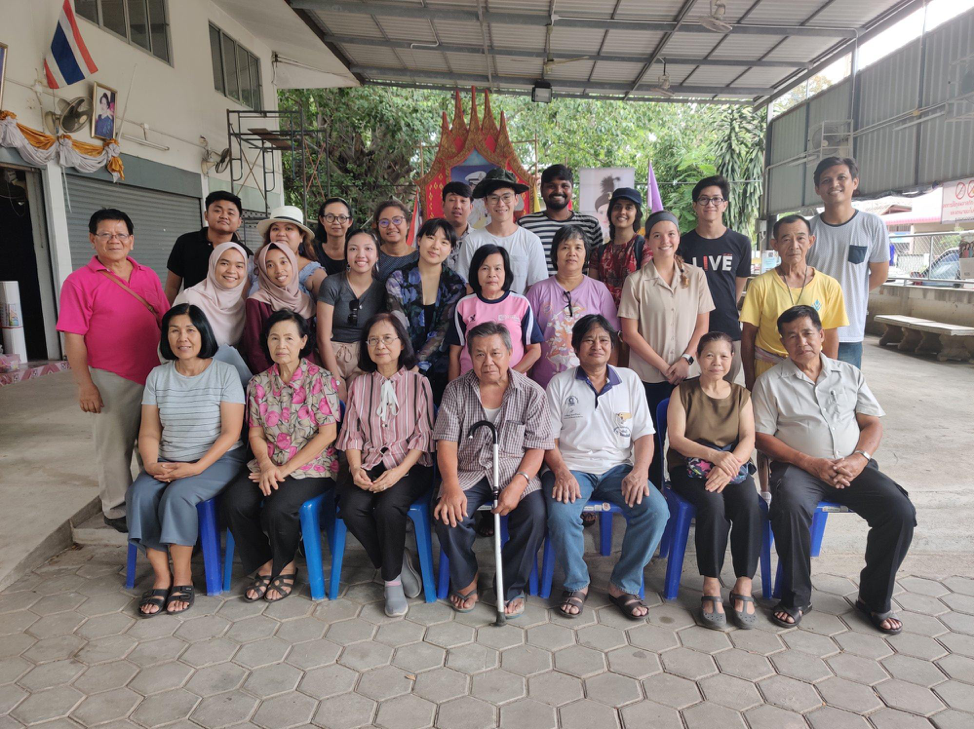 Field Lab participants with Foundation for Older Persons' Development (FOPDEV). One of the themes explored during the Field Lab was identifying and addressing the needs of vulnerable groups, such as the elderly (Source: Understanding Risk Field Lab Chiang Mai Urban Flooding Facebook)